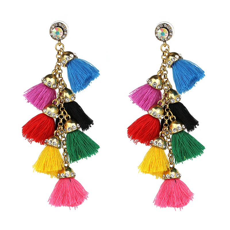 Multi Tassel Trendy Earrings Style Limits 3992