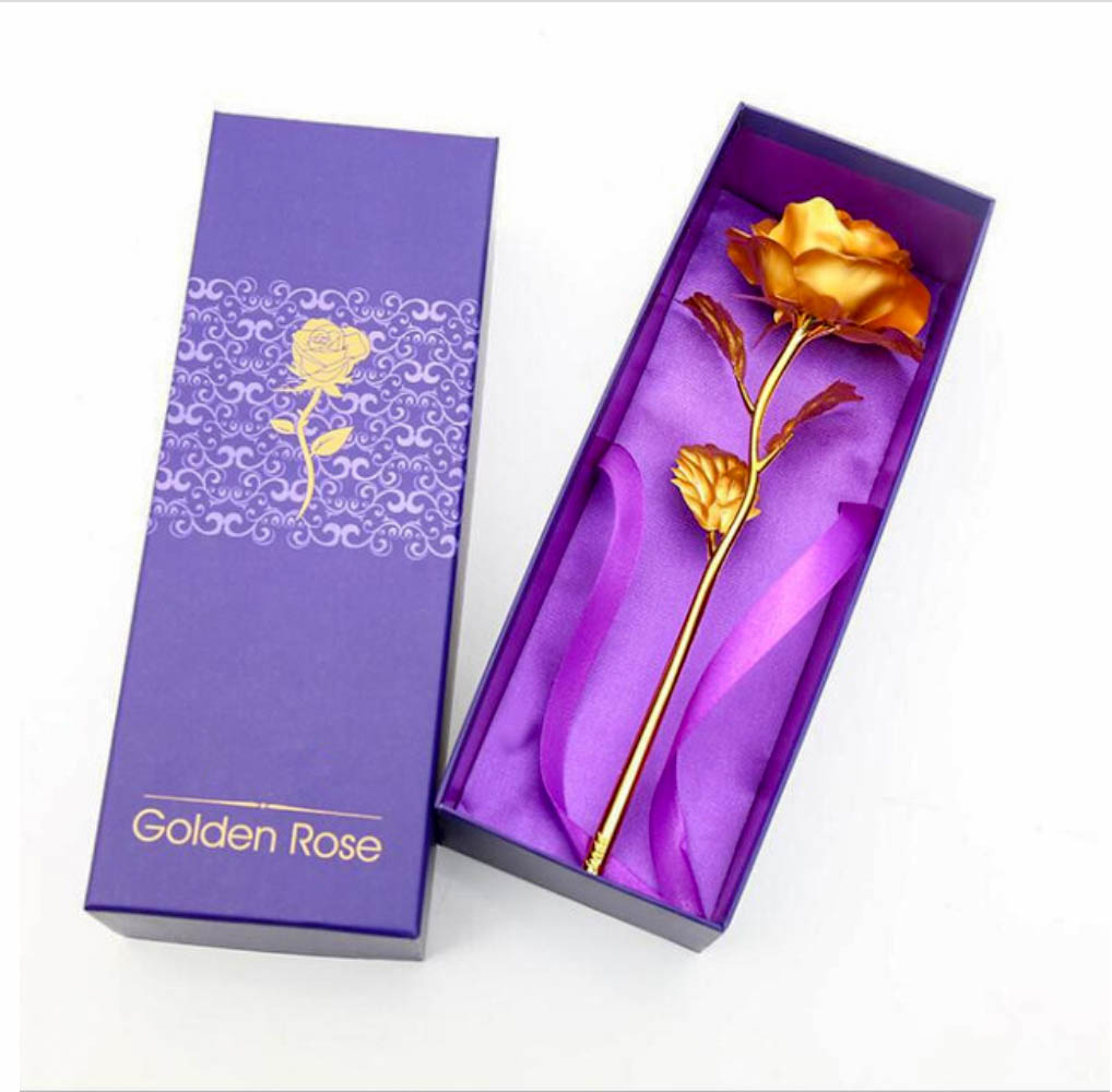 Gold Foil Plated Rose - Style Limits