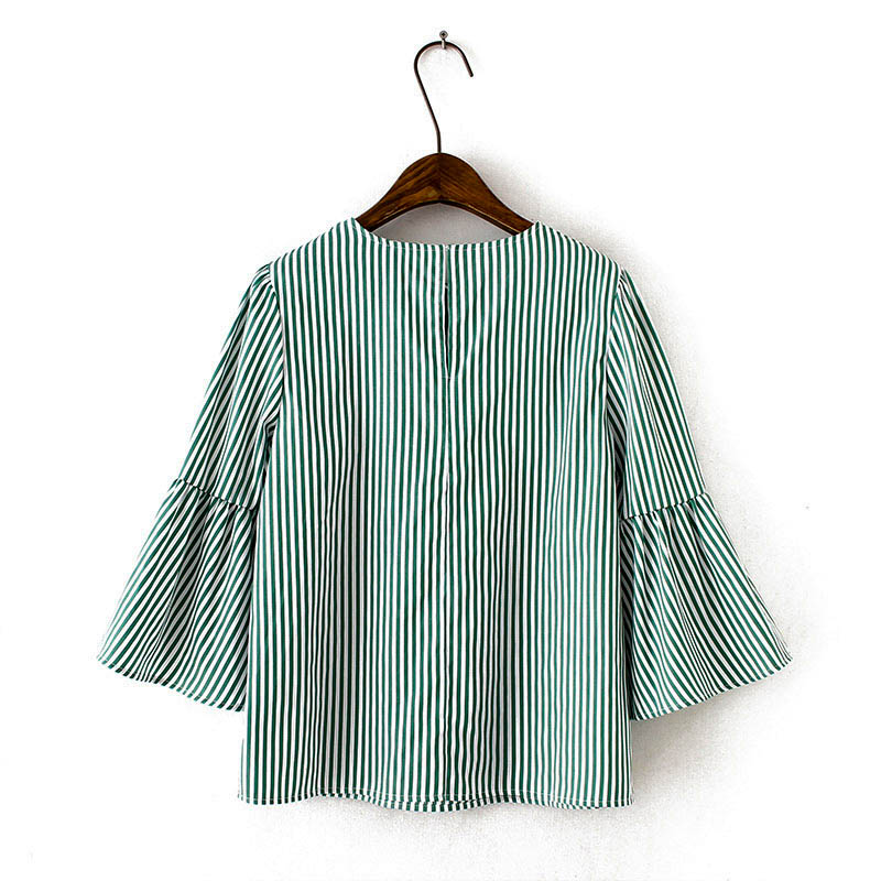 Striped Pearl Blouse | Style Limits
