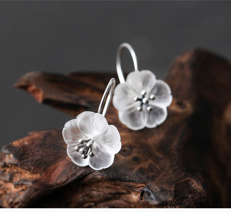 Rain Flower Sterling Silver Earrings