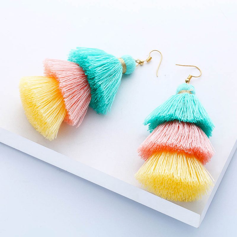 Lina Tassel Drop Earrings