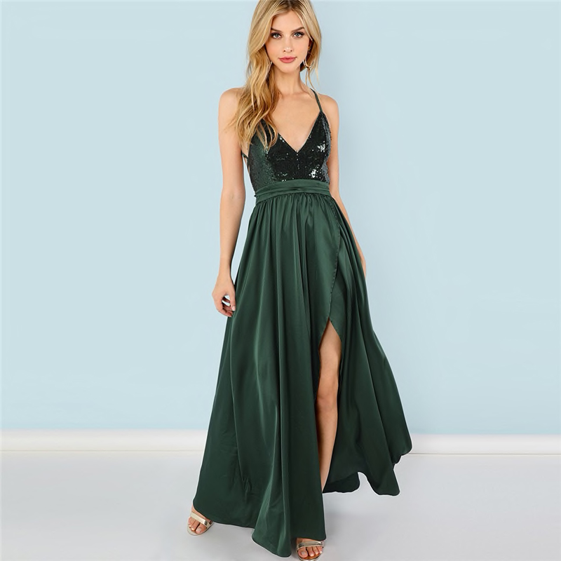 Sequin Split Maxi Dress | Style Limits