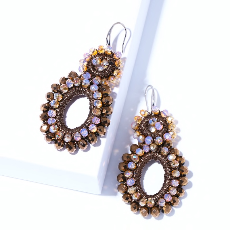 Boho Bead Statement Earrings