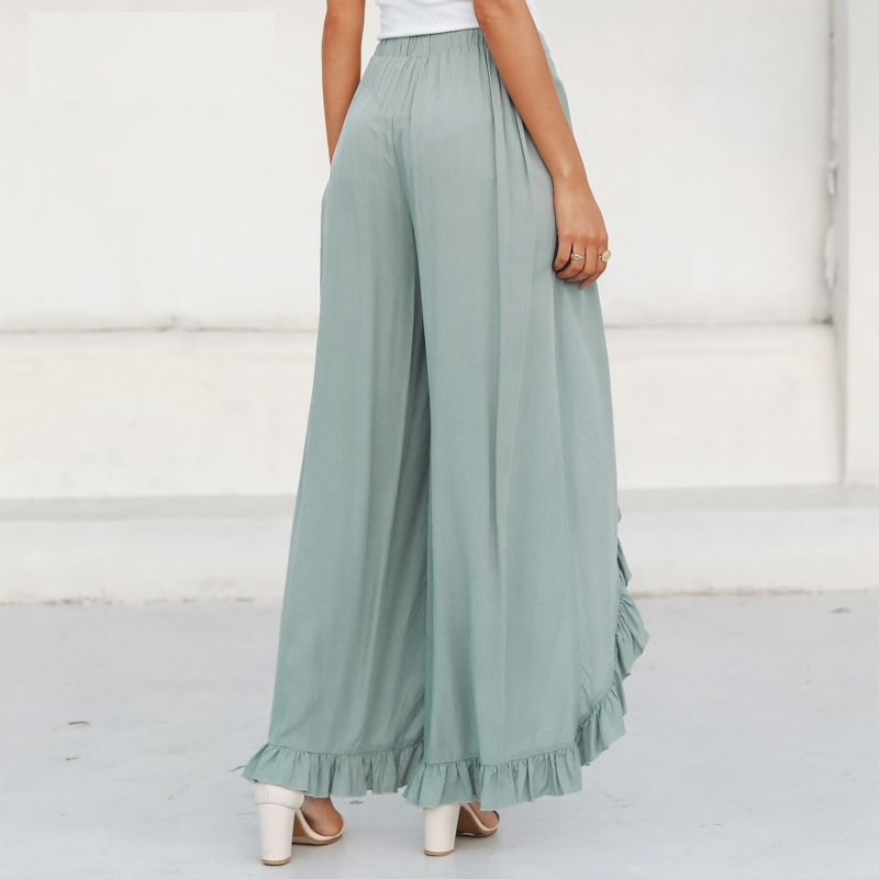 Ruffled Split Trousers | Style Limits