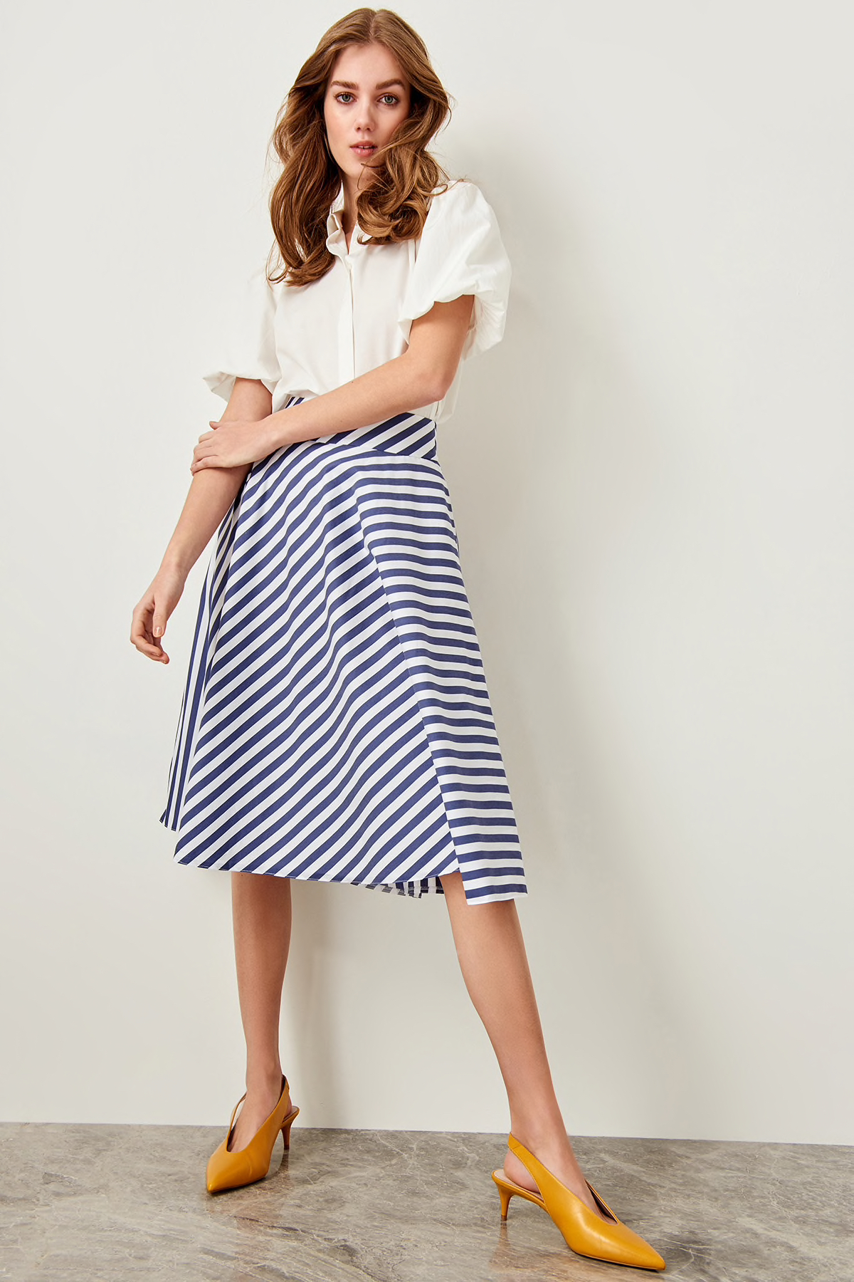 White Striped Skirt | Style Limits