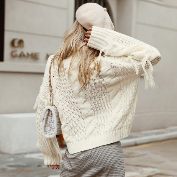 Tassel Knitted Oversize Sweater | Style Limits