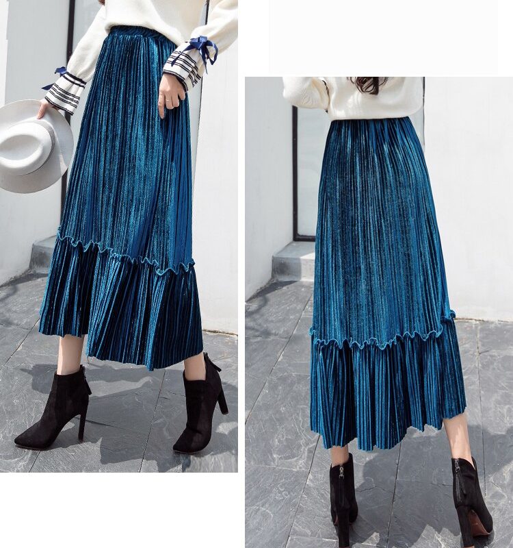 Corduroy Pleated Skirt - Style Limits