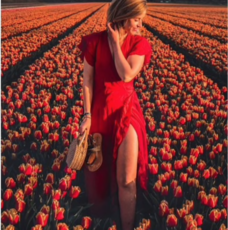 Fay Ruffled Maxi Dress - Red | Style Limits
