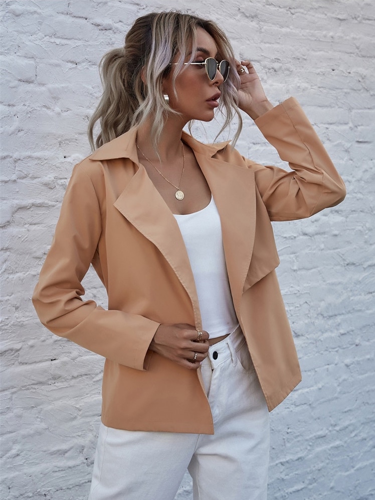 light khaki blazer womens